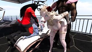 Friendly competition of happy furries