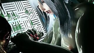 Skyrim Sexy Latex Catsuit Girl X Monster