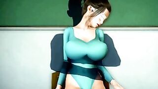 3d Hentai Fucked Gym Teacher