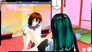3d Hentai Schoolgirls Lesbian Sperm After Lessons