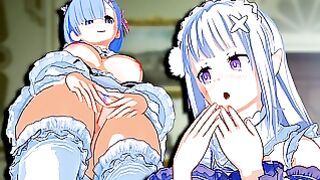 Re:zero – Rem X Futa Emilia Hentai