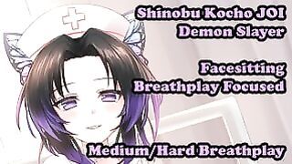 Shinobu Kocho Helps Your Breathing – Anime Joi (breathplay Focused, Facesitting,medium Hard)