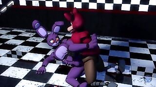 FNAF Foxy and Bonnie Yaoi 3D Animation