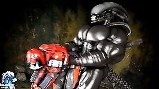 Buff Xenomorph Spartan Fuck Muscle