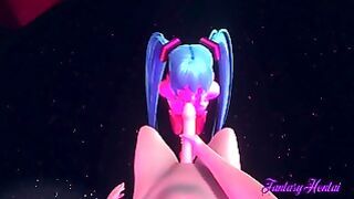 Vocaloid Anime – Pov Miku Blowjob in a Stripping Bar