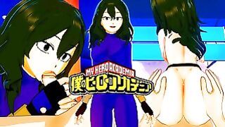 My Hero Academia Setsuna Tokage and Deku Hentai