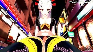 Daki in Demon Form Squeeze Your Huge Cock Between Her Legs – Demon Slayer Hentai