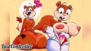 Sandy Cheeks Hot 2D Art Slideshow