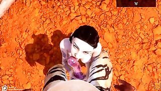 Lunatic Life New Girl Alissa Knoted By a Tiger in Pov