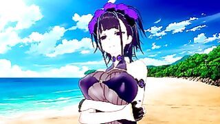 Fate Grand Order: Shore Sex With Curvy Babe Murasaki (3d Hentai)