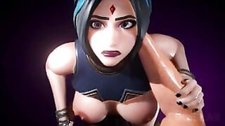 Animation With Raven (dc) from Fortnite (remaster 2021) (sound, 60fps, 4k)