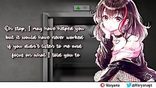 Trapped in the Lift With Your Neighbour [ear Licking]