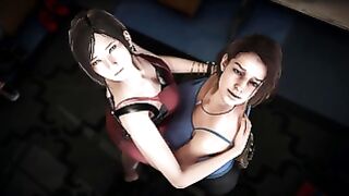 Resident Evil – Lesbian – Jill Valentine X Ada Wong – 3d Porn