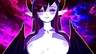 Busty Succubusss Fucks a Human and Gets Creampied