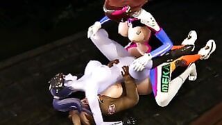 Overwatch Futa Gangbang Widowmaker X Tracer and Dva