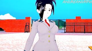 My Hero Academia Hentai – Deku Fucks Momo Yaoyorozu and Ochaco Uraraka