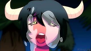 Demon Girl! Sucks Your Penis! Animation Demon Girl Sexy Dick Sucking