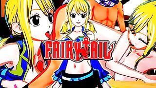 Fairy Tail Natsu and Lucy Hentai Boobjob and Cream Pie