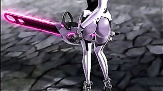 Robot Girl Rides Human Dick and is Creampied