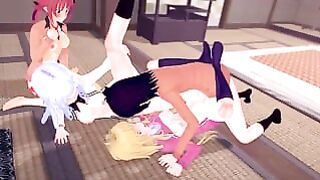 Gabriel Dropout Futanari Orgy With Gabriel, Vignette, Satanichia, Raphie