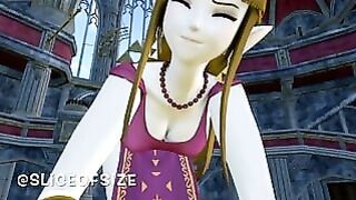 Zelda and the Power of Love [giantess Growth]