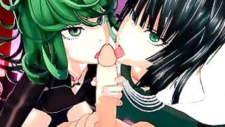 Fucking Tatsumaki and Fubuki at the Same Time… One Punch Male Pov Hentai  Parody 3d Uncensored