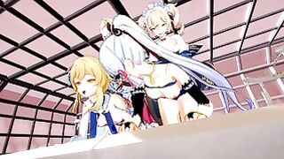 Lumine,kamisato Ayaka,noelle,barbara Hentai Groupsex Futanari 3d Genshin Impact