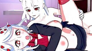 Helltaker – Futa Lucifer X Modeus 3d Hentai