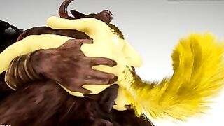 Furry Anal Whore X Monster Dick 3d