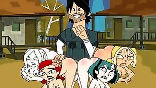 Total Drama Island – Butt Spank and Lucky Sexy Milfs Part5