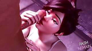 Overwatch – Tracer Oral 3d Hentai – By Rashnemain
