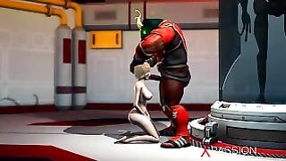 Alien Monster Fucks Wild a Young Blonde in the Sci-fi Laboratory