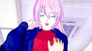 Shikimori-san Gives You a Sloppy Fellatio until Sperm in Mouth – Hentai