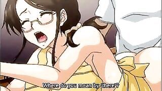 Aroused Boy Cant Receive Enough of That Busty Hentai Mature Pussy