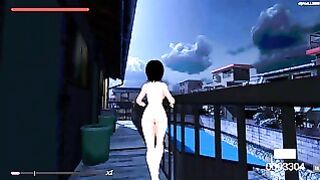 Une Small Japonaise Exhibitionniste Perverse Se Ballade Nue Dans La Rue