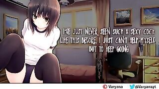 Tomboy Friend helps You Under the Desk