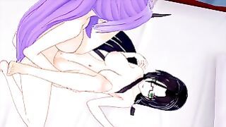 Futa Tensura Shion X Shinmai Maou No Keiyakusha Chisato Hasegawa (3d Hentai)