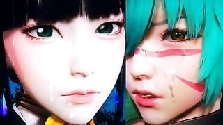 Bleach Futa – Kurotsuchi Nemu and Neliel Tu Oderschvank Romantic Coitus