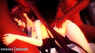 Genshin Impact – Mona Threesome With Double Creampie [uncensored Hentai 4k]