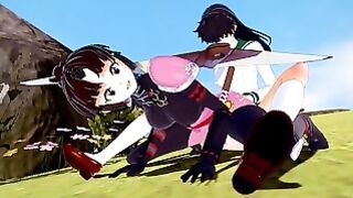 Kagome Higurashi Futanari 3d Sango inuyasha
