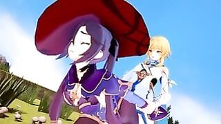Lumine Futanari 3d Mona Genshin Impact