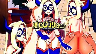 My Hero academia Mount Female X Midoriya Izuku anime Hentai 3d Uncensored