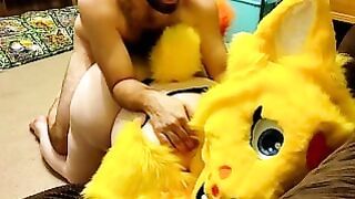 Furry Pounded from Behind Fursuit Creampie Yiff Point of View Chubby Fursuit Fuck Mother Big Cock Furry Porn Furry Doggy Huge Boobs Mom Doggystyle Fur
