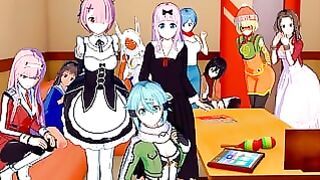Hentai Doggystyle Compilation (feat. Re:zero, Love is War and Sao)