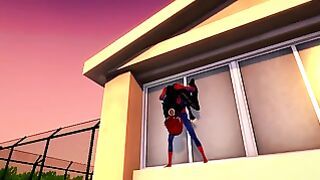 (3d Hentai) Spiderman X Black Widow
