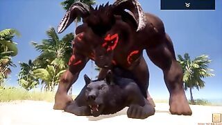 Mad Life Fag Furry Werewolf With Huge Minotaur