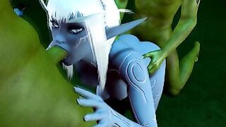Elf Orcs Threesome Threeway Harsh 3d Group Games Elf Warcraft Pussy Fantasy Orc Face Fuck Threesome