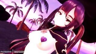 Genshin Impact – Mona Pjanoo Cowgirl [mmd R18]