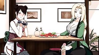 Naruto – Kunoichi Trainer – Part 19 – Tsunade Handjob Under Table By Loveskysanx