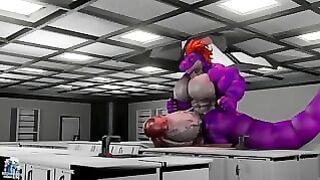 Alex Raptor, Hyper Muscle Cock Growth Potion animation